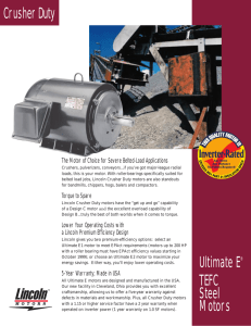 Steel Crusher Duty Motors Brochure