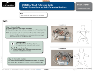 CARDELL® Quick Reference Guide Patient Connections