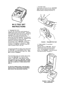 m-13 test set instructions