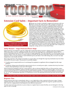 Extension Cord Safety – Important Facts to Remember!