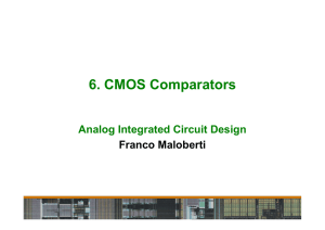 6. CMOS Comparators