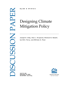 Designing Climate Mitigation Policy