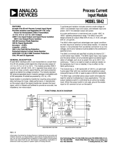 5B42 Process Current Input Module
