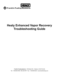 Healy Enhanced Vapor Recovery Troubleshooting Guide