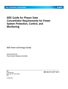 IEEE Std C37.244™-2013, IEEE Guide for Phasor Data