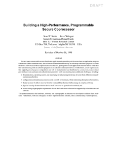 Building a High-Performance, Programmable Secure Coprocessor