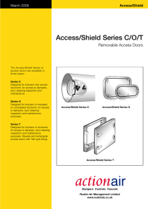 Access Shield Removable Access Doors for Ductwork