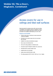 Waldor 50, Tile-a-Door+, Maghatch, Combihatch Access covers for