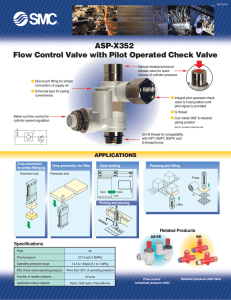 ASP-X352 Flow Control Valve with Pilot Operated