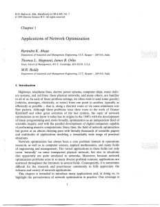 Applications of Network Optimization - James B. Orlin