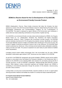 DENKA to Receive Award for the Co-Development of CO2