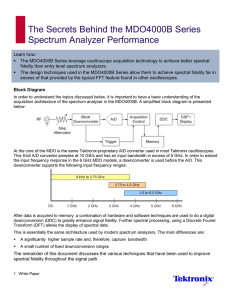 The Secrets Behind the MDO4000B Series Spectrum Analyzer