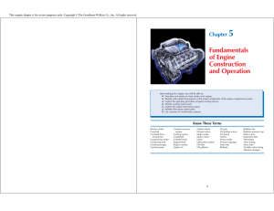 Fundamentals of Engine Construction and Operation