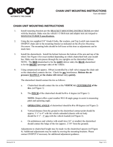 chain unit mounting instructions chain unit mounting