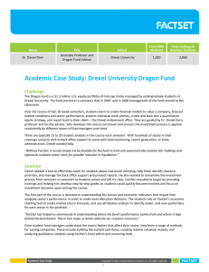 Academic Case Study: Drexel University Dragon Fund