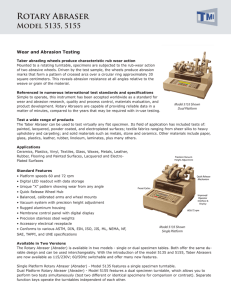 Rotary Abraser - Testing Machines, Inc.