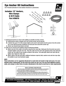 Eye Anchor Kit Instructions