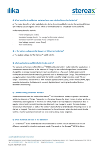 Q: What benefits do solid state batteries have over existing lithium