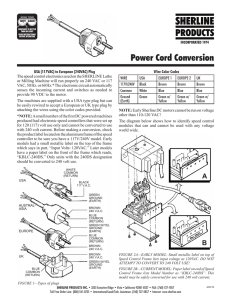 Power Cord Conversion