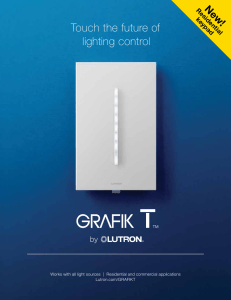 Touch the future of lighting control