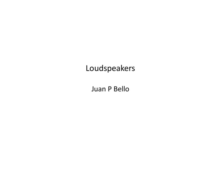 loudspeakers