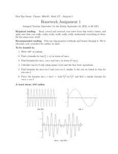 Homework Assignment 1