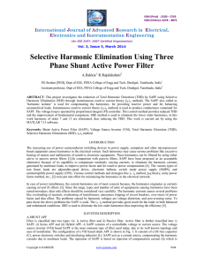 Selective Harmonic Elimination Using Three Phase