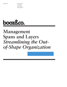 Management Spans and Layers Streamlining the Out