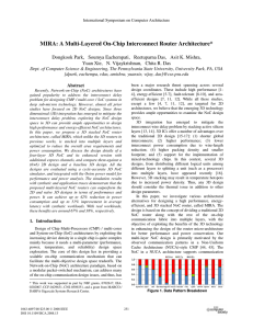 MIRA: A Multi-layered On-Chip Interconnect Router Architecture