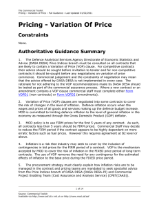 Pricing - Variation Of Price - Full Guidance - Commercial Toolkit