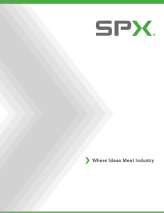 Technical Spec - SPX Corporation
