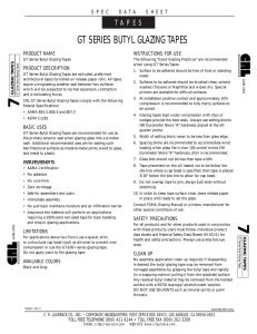 AVD3788-GT Series Butyl Tapes