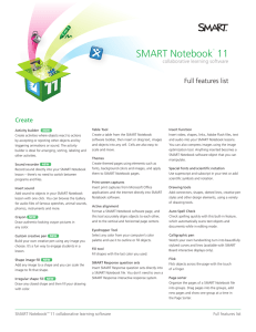 SMART Notebook™ 11 - SMART Technologies
