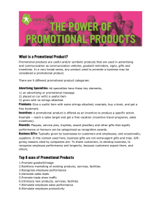 What is a Promotional Product? Top 8 uses of Promotional Products