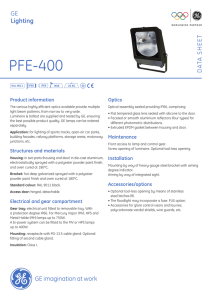 PFE-400 - GE Lighting