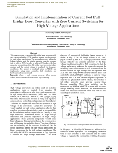 Simulation and Implementation of Current-Fed Full