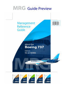 MRG Guide Preview - Boeing 737 Management Reference Guide