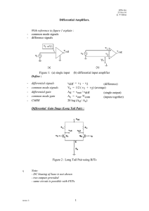 Differential Amplifiers