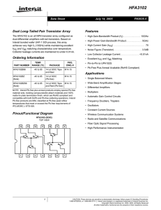 HFA3102 Datasheet