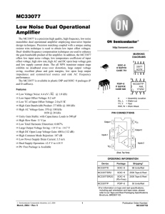 MC33077 Low Noise Dual Operational Amplifier