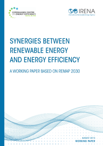 Synergies between Renewable Energy and Energy Efficiency