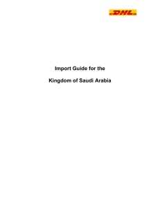 Import Guide for the Kingdom of Saudi Arabia