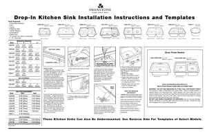 Drop-In Kitchen Sink Installation Instructions and