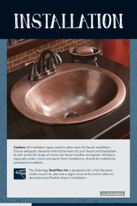 Sinkology Copper Sink Installation Guide
