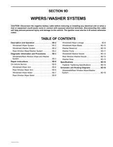 wipers/washer systems