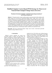 Modified Unipolar Carrier-Based PWM Strategy for Three