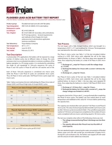 Flooded Lead Acid Battery IEC 61427 Test