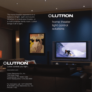 home theater light control solutions