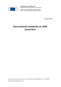 International standards on child protection