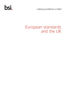 European standards and the UK